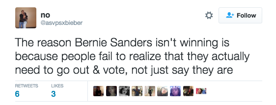 Bernie Supporter tweet